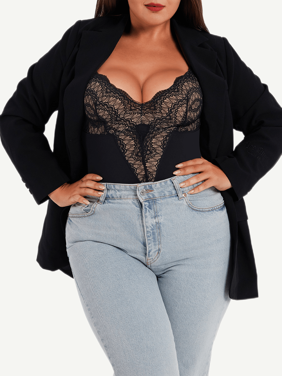 Sexy Ultra-versatile Lace Bodysuit — view 10
