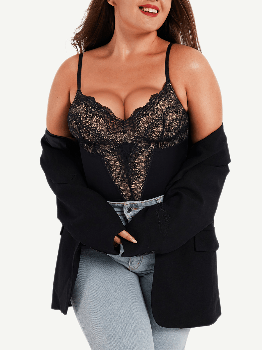 Sexy Ultra-versatile Lace Bodysuit — view 9