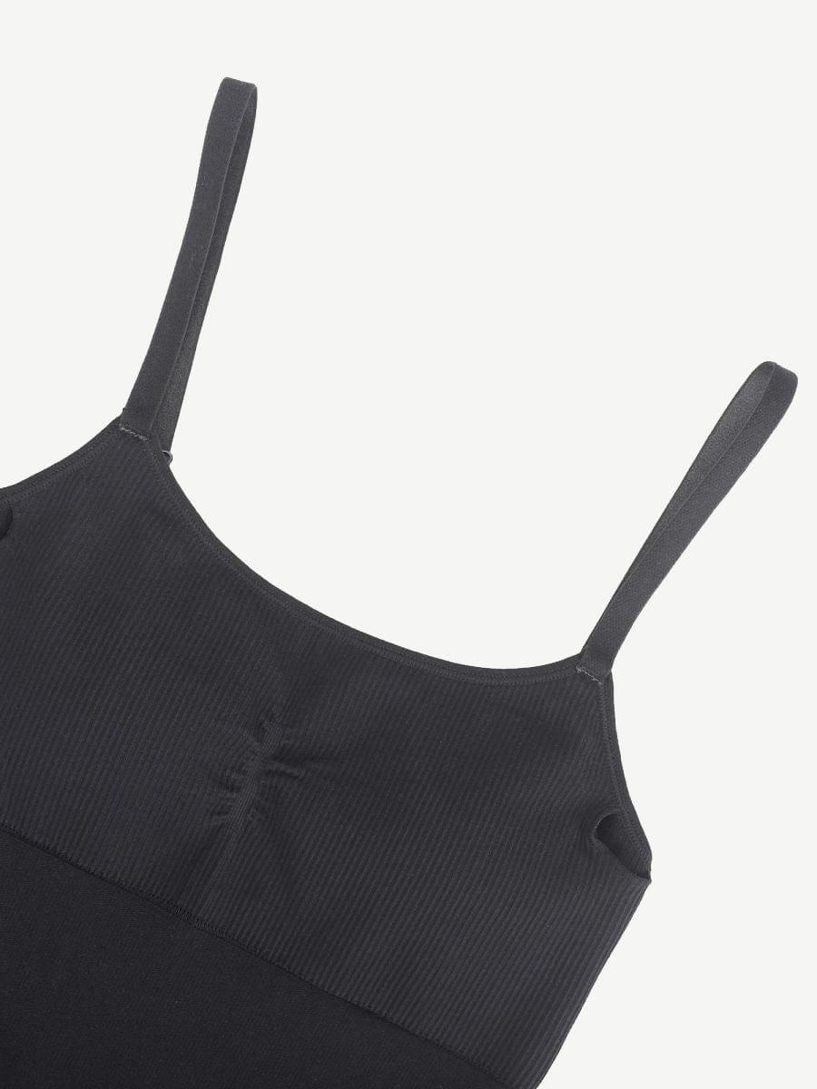 High Stretchy Seamless Sling Tummy Control Jumpsuit Removable cup pads — view 29