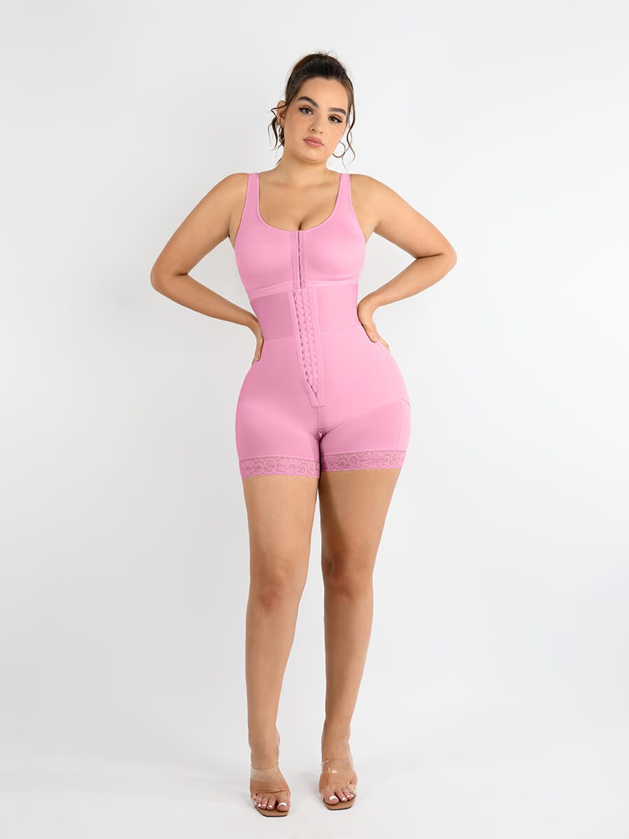 3-bones Triple-breasted High-waisted Elastic Body Butt Lifter — view 14