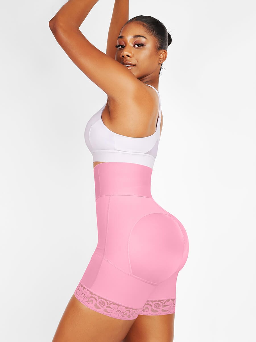 3-bones Triple-breasted High-waisted Elastic Body Butt Lifter — view 11