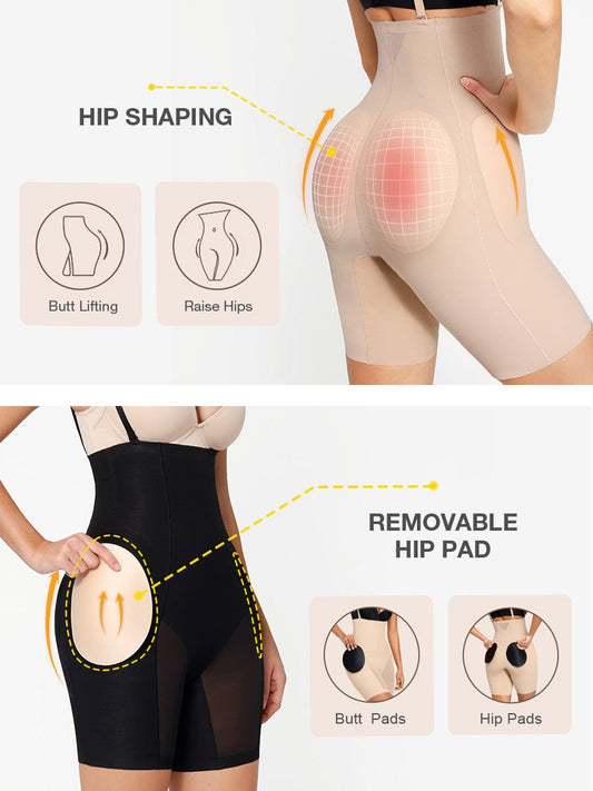 3 IN 1 High Waist Tummy Control Padded Hips And Butt Seamless Shaper — view 2
