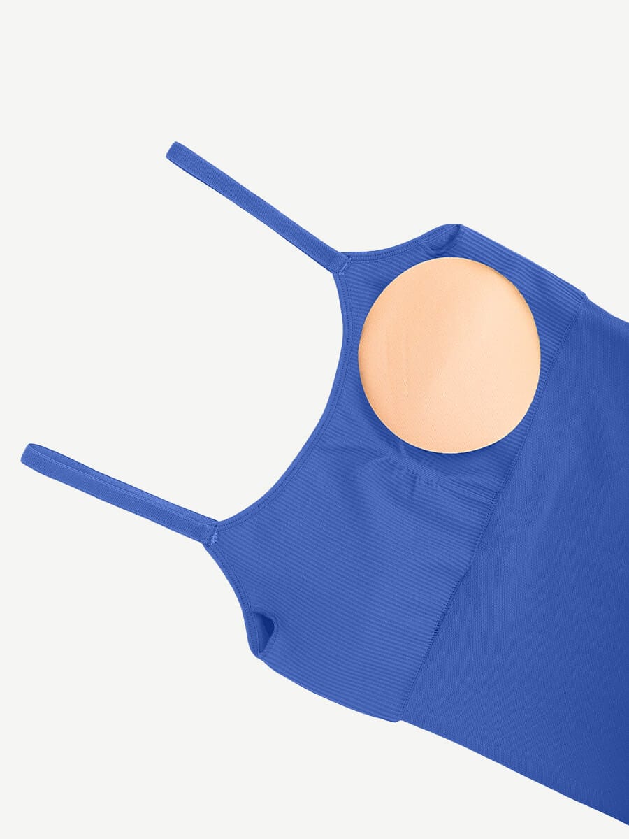 High Stretchy Seamless Sling Tummy Control Jumpsuit Removable cup pads — view 42