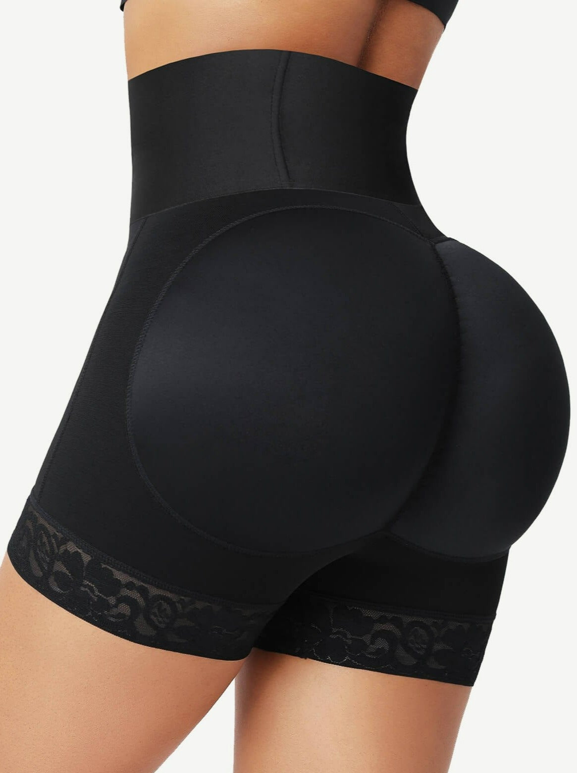 Butt Lifter Tummy Control Middle Waisted Mid Thigh Shaper Shorts — view 13