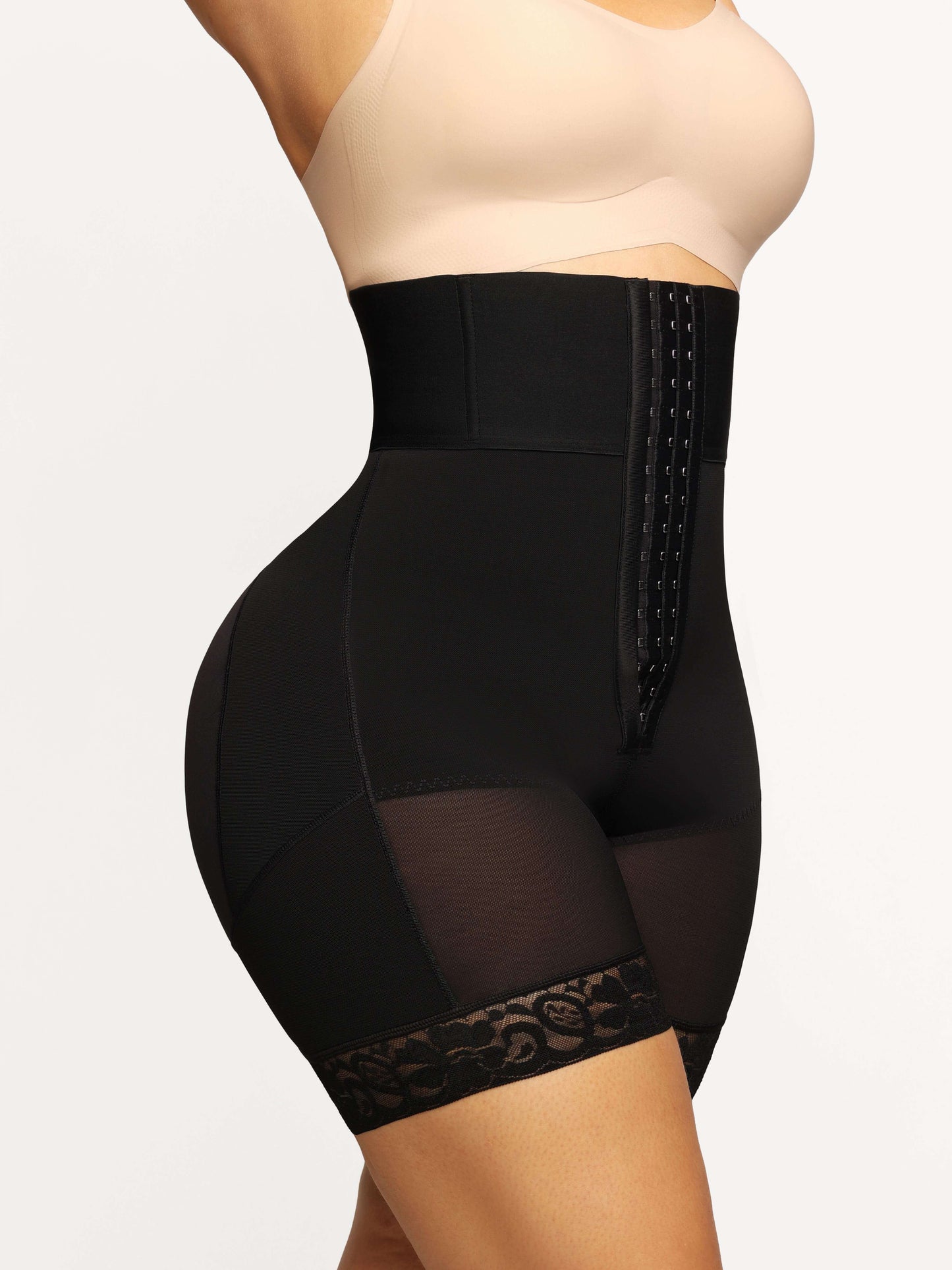 3-bones Triple-breasted High-waisted Elastic Body Butt Lifter — view 5