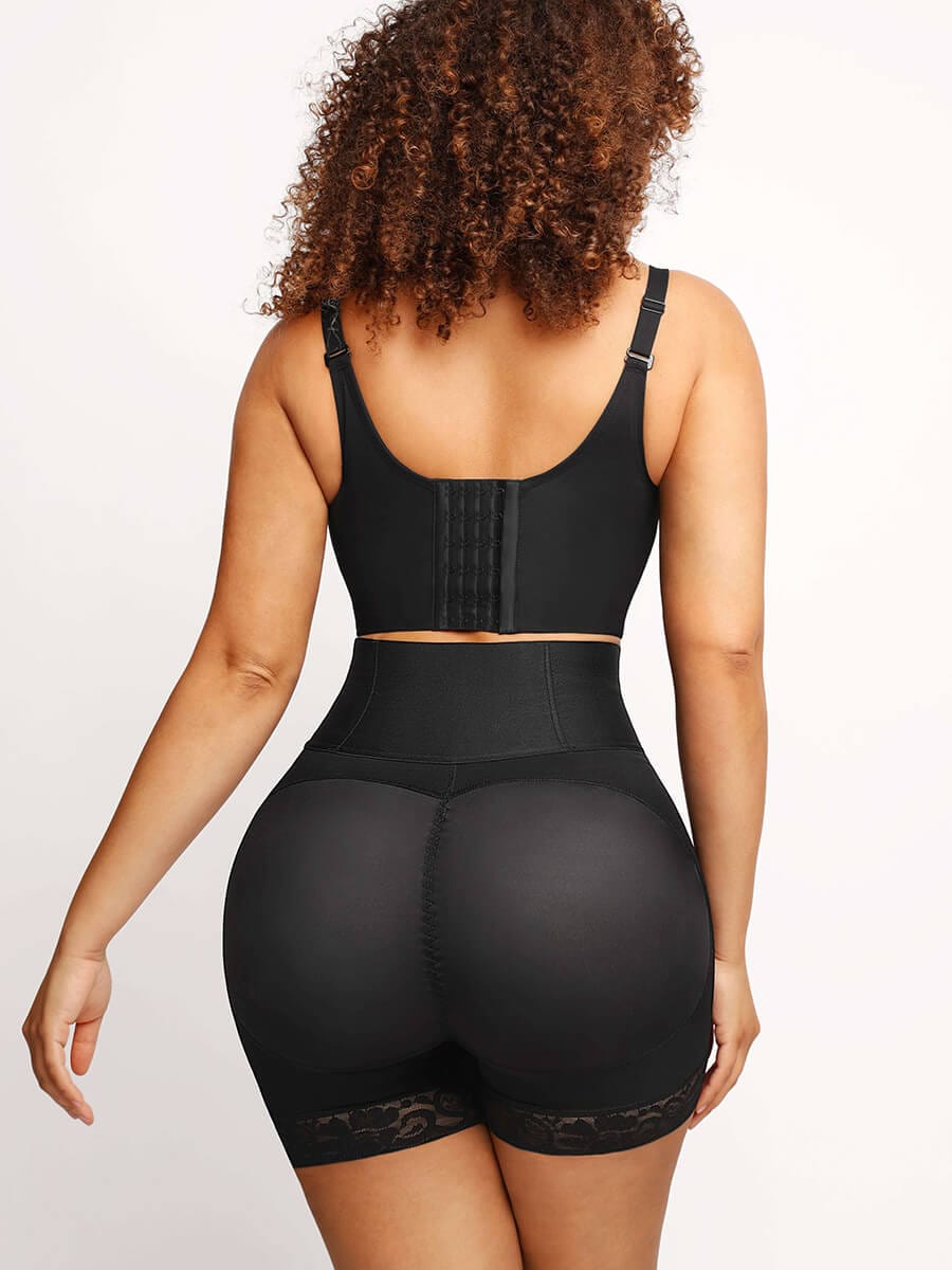 Butt Lifter Tummy Control Middle Waisted Mid Thigh Shaper Shorts — view 10