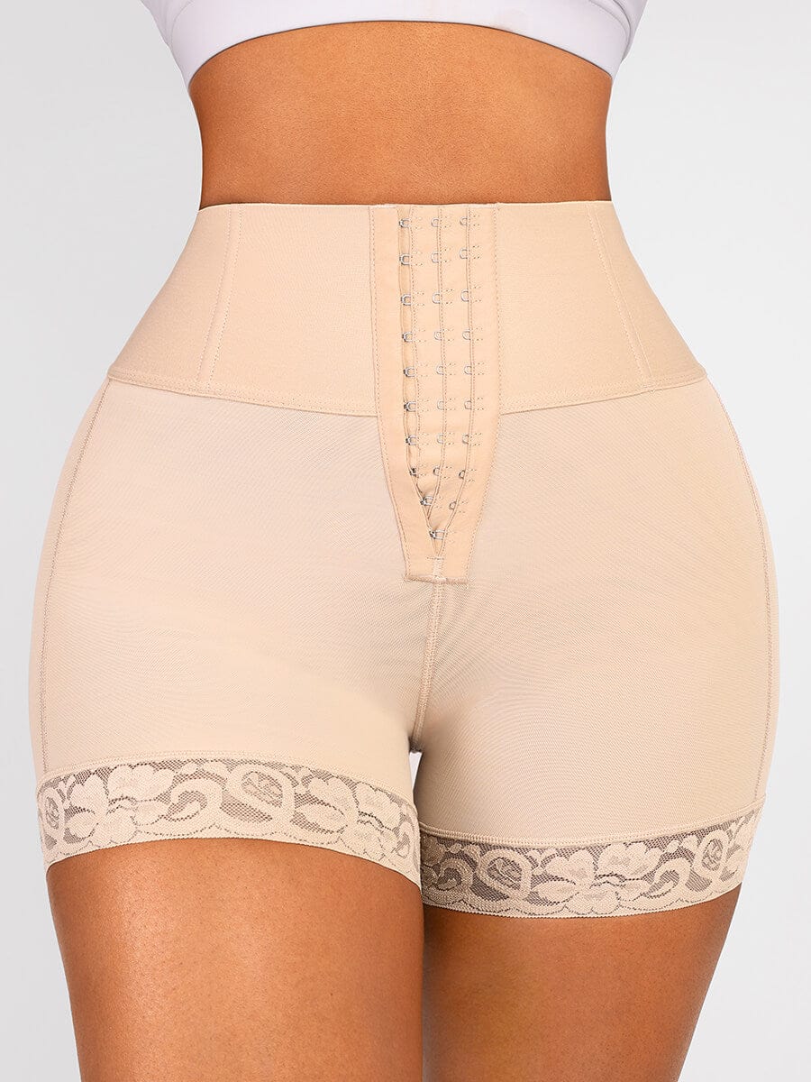 Butt Lifter Tummy Control Middle Waisted Mid Thigh Shaper Shorts — view 23