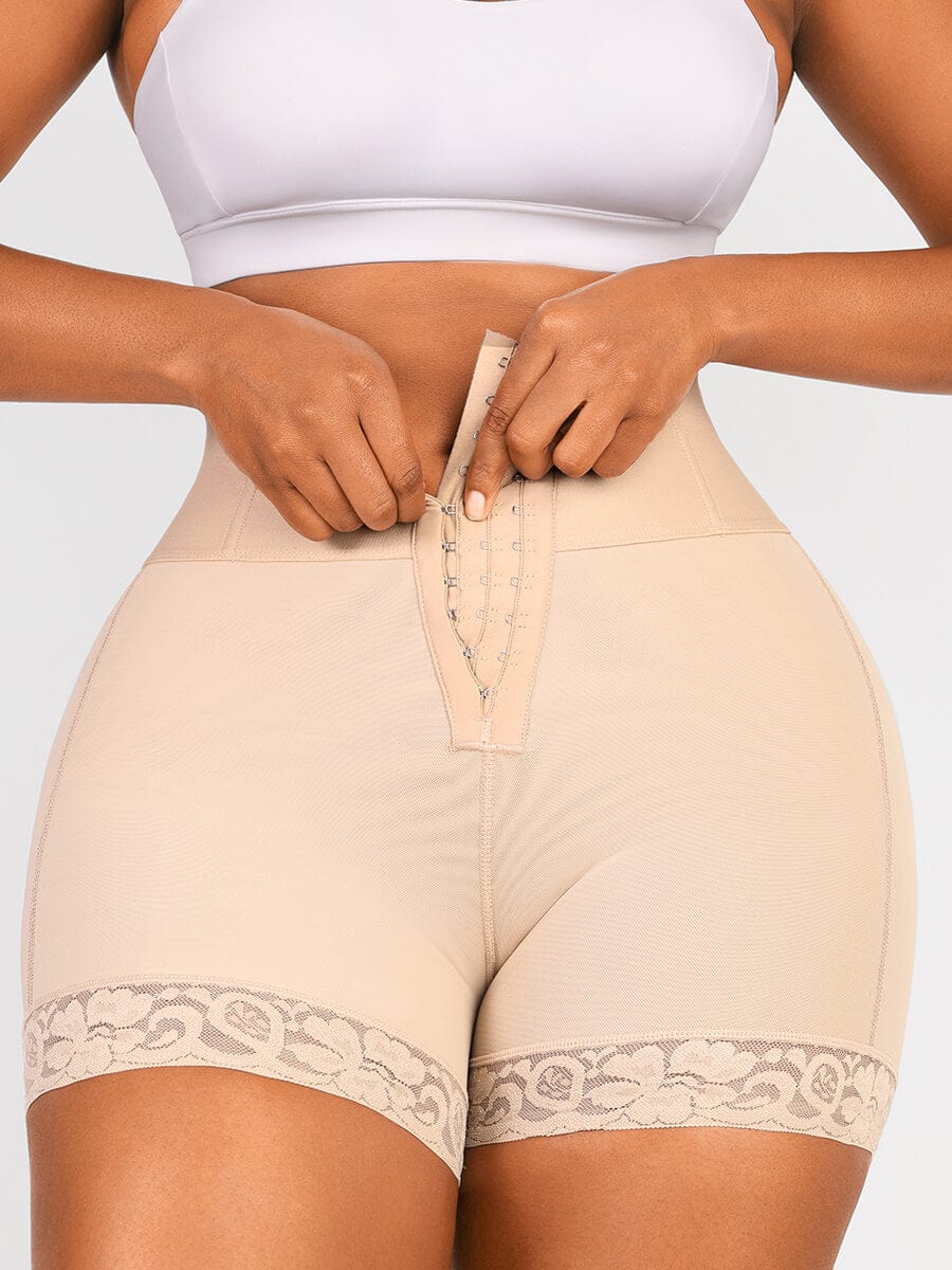 Butt Lifter Tummy Control Middle Waisted Mid Thigh Shaper Shorts — view 20