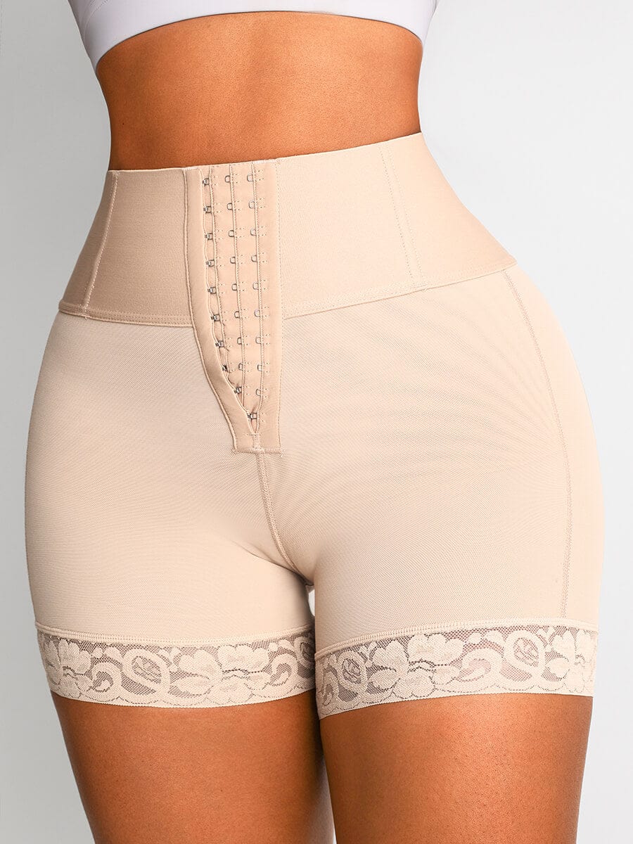 Butt Lifter Tummy Control Middle Waisted Mid Thigh Shaper Shorts — view 22