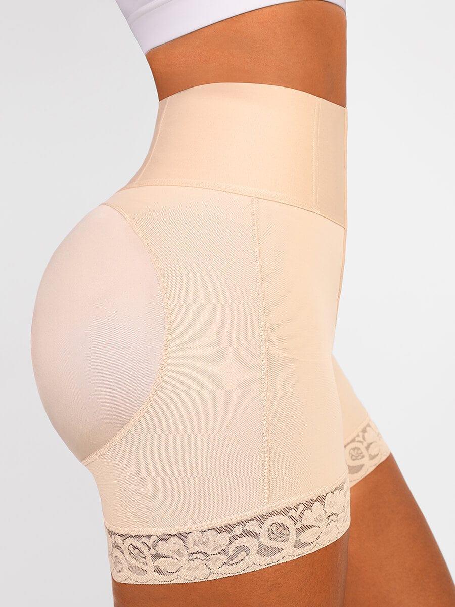 Butt Lifter Tummy Control Middle Waisted Mid Thigh Shaper Shorts — view 21