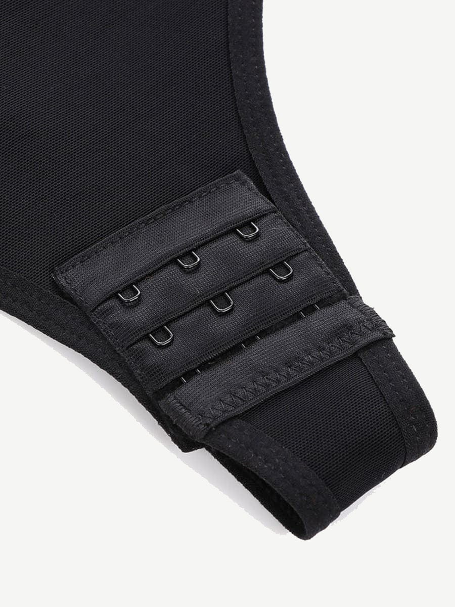 Curve Creator Breathable Sexy Adjustable Strap Solid Color Full Body Shaper Shaperwear — view 7