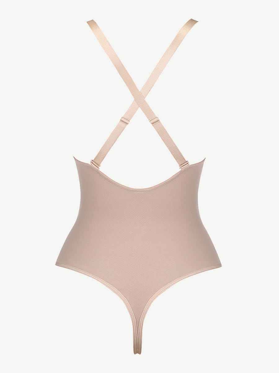 Curve Creator Breathable Sexy Adjustable Strap Solid Color Full Body Shaper Shaperwear — view 12