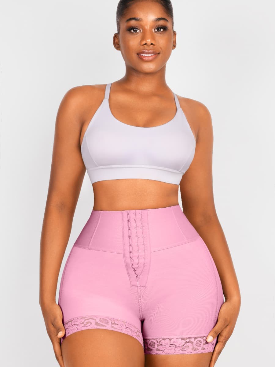 Butt Lifter Tummy Control Middle Waisted Mid Thigh Shaper Shorts — view 4