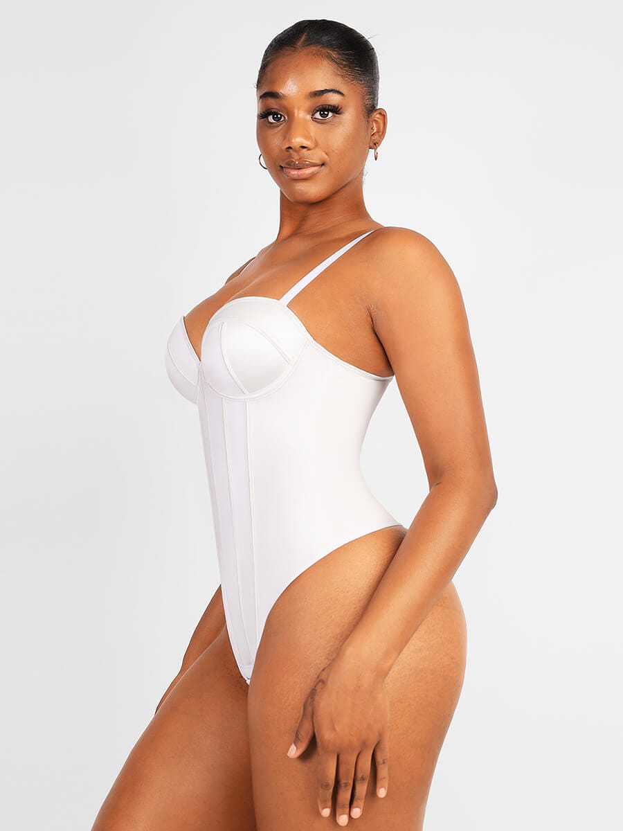 Cupped Strapless Bra-free Bodysuit Shapewear — view 3