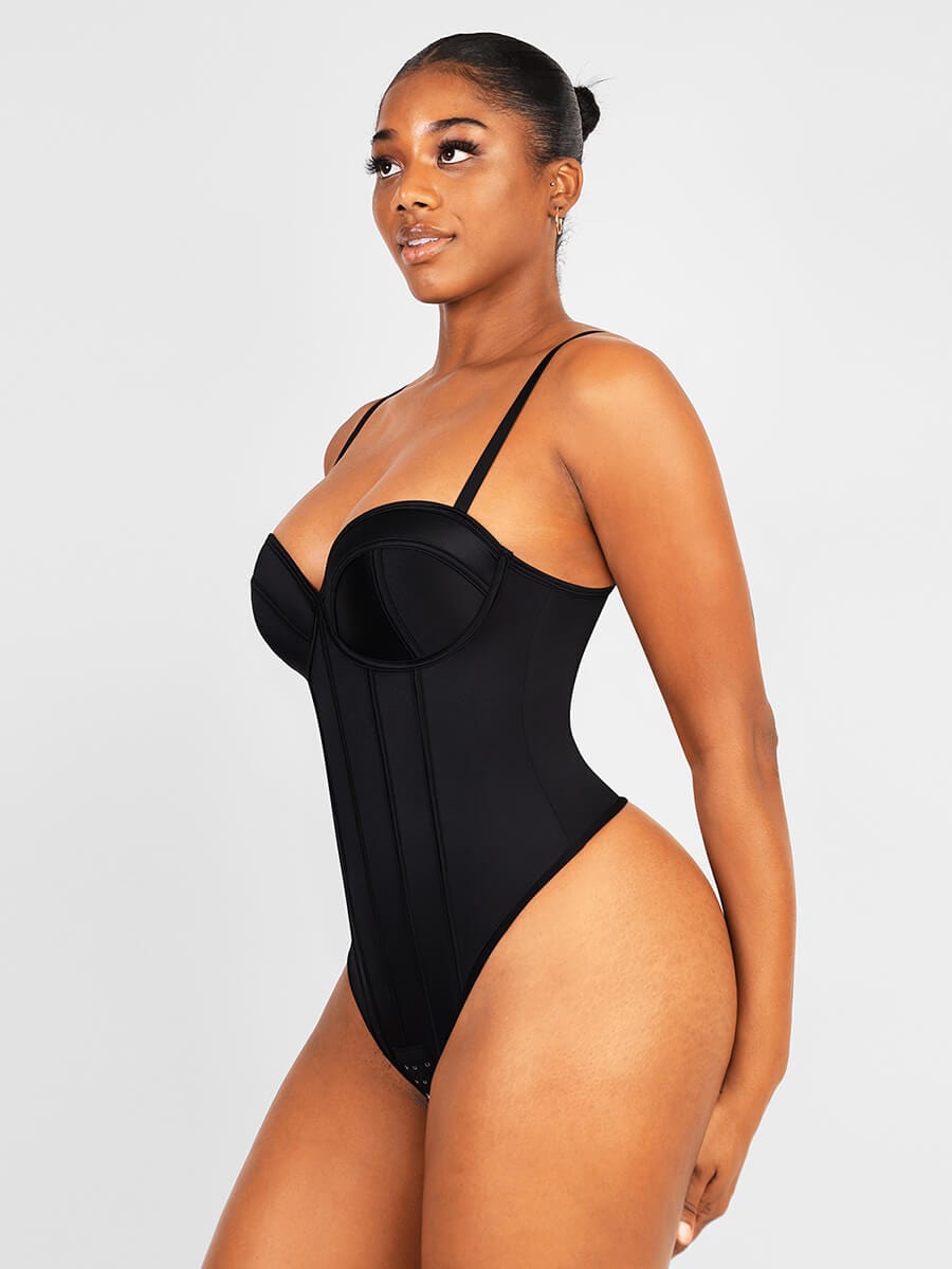 Cupped Strapless Bra-free Bodysuit Shapewear — view 7