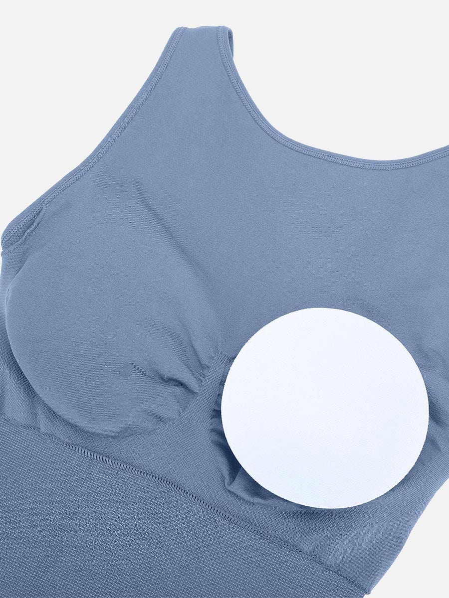 Round Neck Seamless Sexy U Back Shape Shapewear with Removable Cups — view 4