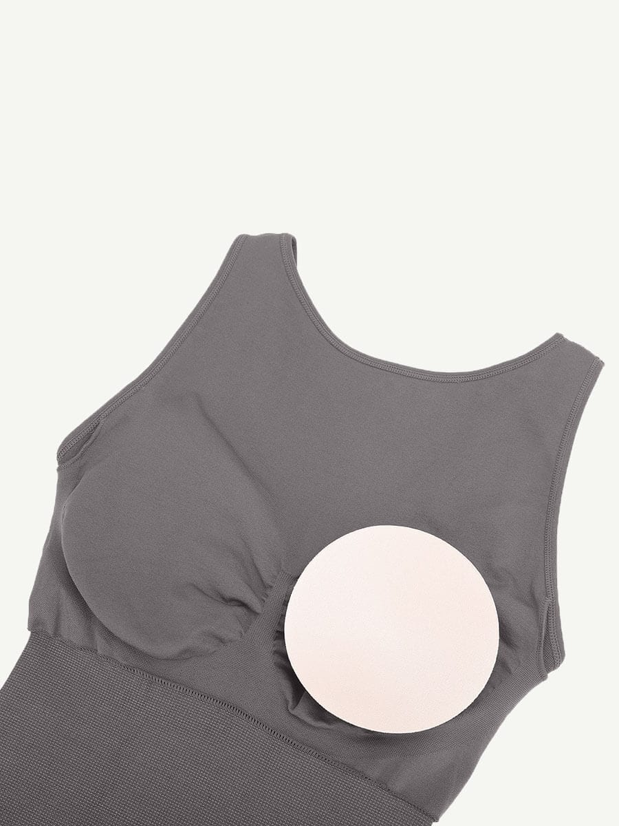 Round Neck Seamless Sexy U Back Shape Shapewear with Removable Cups — view 19
