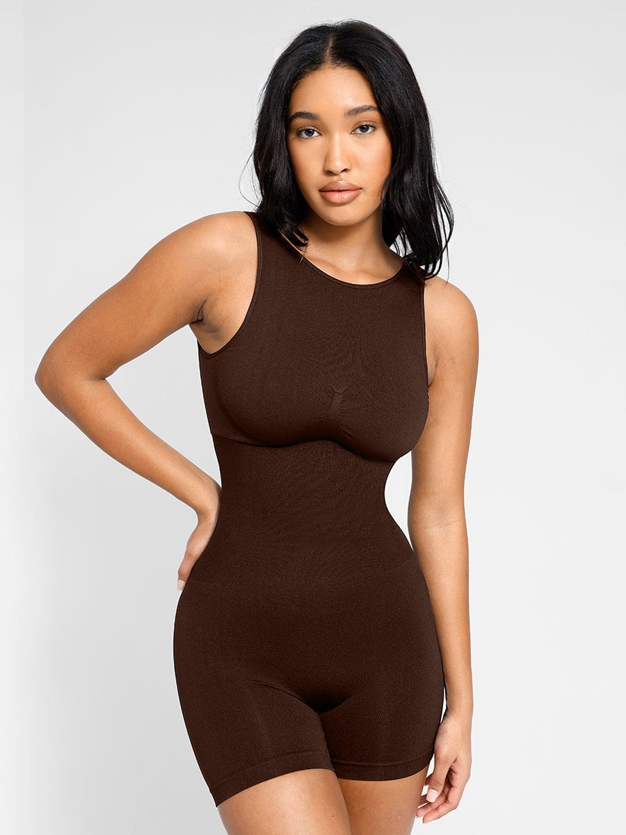 Round Neck Seamless Sexy U Back Shape Shapewear with Removable Cups — view 27