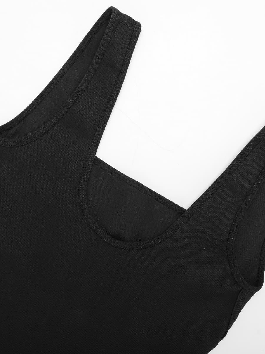 Seamless Square Neck U-Back Flared Jumpsuit — view 7